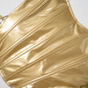 Goddess Glam Metallic Corset Top ATHLEXES