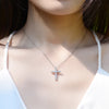 Moissanite Luxe Cross Pendant Necklace ATHLEXES