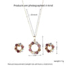Elegant Gold Circle Jewelry Set ATHLEXES