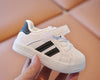 ChicStride 2 Striped White Baby Casual Sneakers ATHLEXES