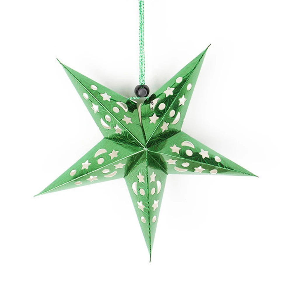 Elegant 3D Paper Star Holiday Ceiling Decor ATHLEXES