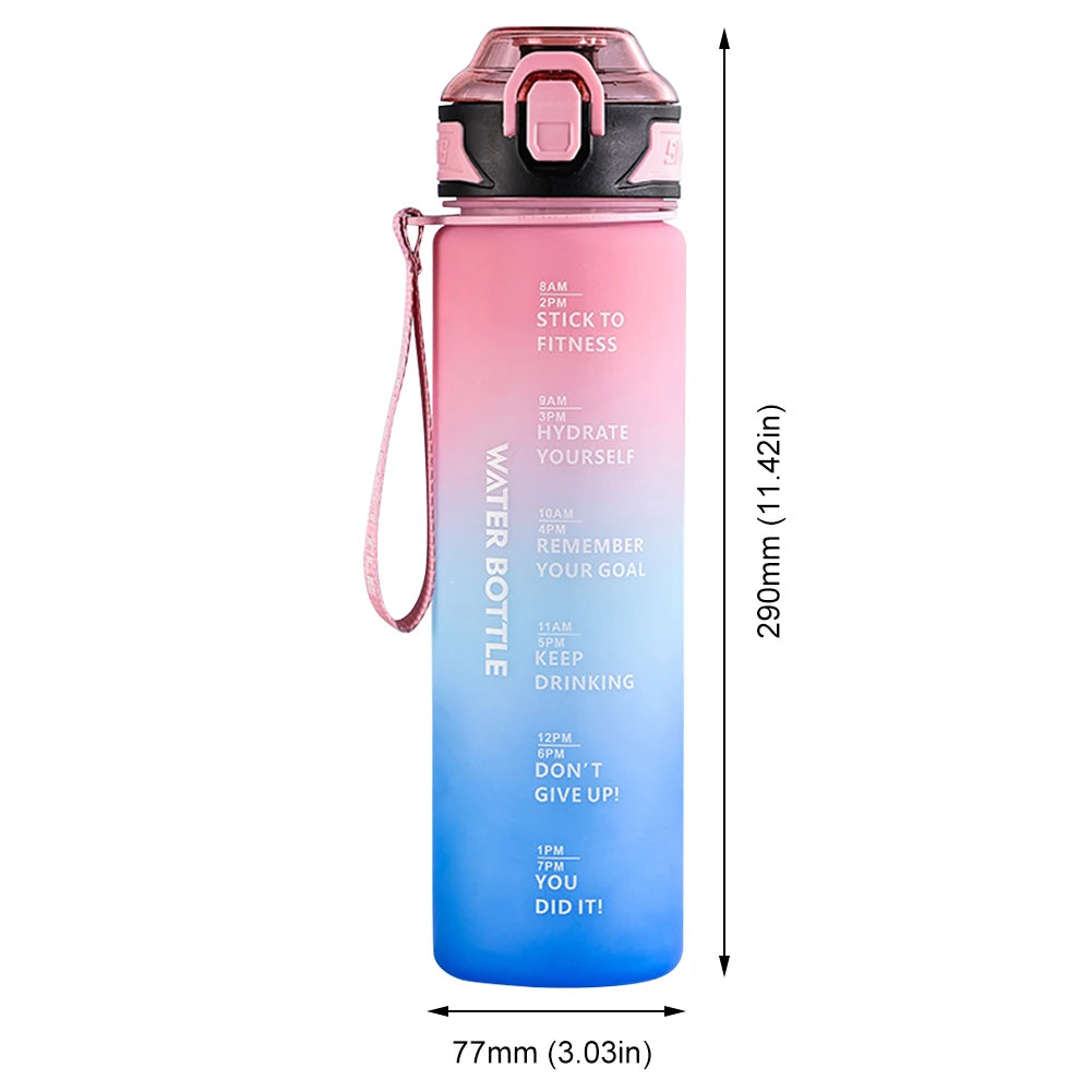 HydraMark 1L Gradient Time-Marker Water Bottle ATHLEXES