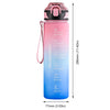 HydraMark 1L Gradient Time-Marker Water Bottle ATHLEXES