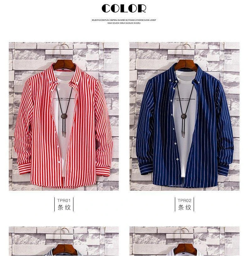 StripeLine Long Sleeve Slim Shirt ATHLEXES