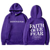 Faith Over Fear Inspirational Graphic Hoodie ATHLEXES