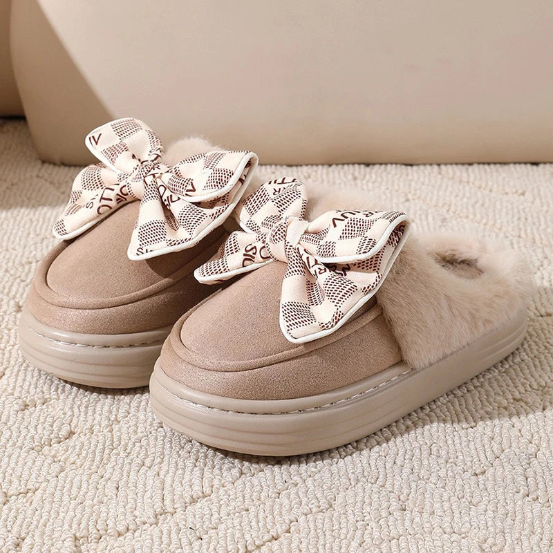 CozyBows Plush Cotton Slippers for Women ATHLEXES