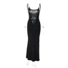 Elegant Lace-Back Cami Maxi Dress ATHLEXES