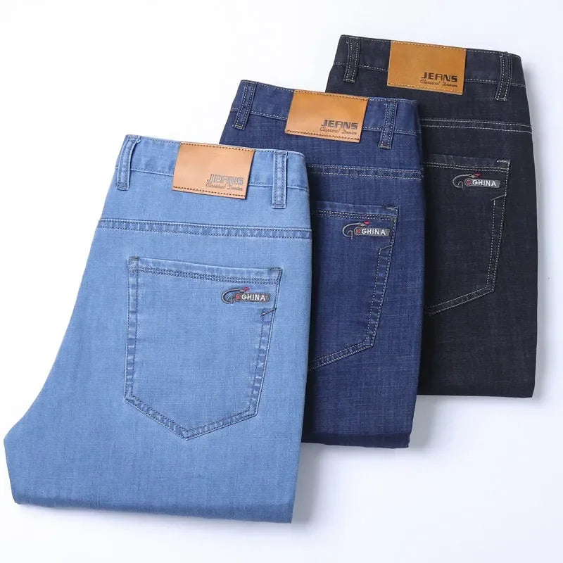 KUBRO Menâ??s Lightweight Stretch Denim Jeans ATHLEXES