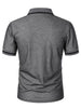 Luxe Lapel Solid Color Men's Short Sleeve Polo ATHLEXES