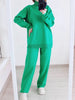 Autumn Winter Luxe Knitted Tracksuit Set for Women ATHLEXES