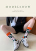 Colorful Cotton Women's Socks - Trendy Hedgehog & Sloth Designs ATHLEXES