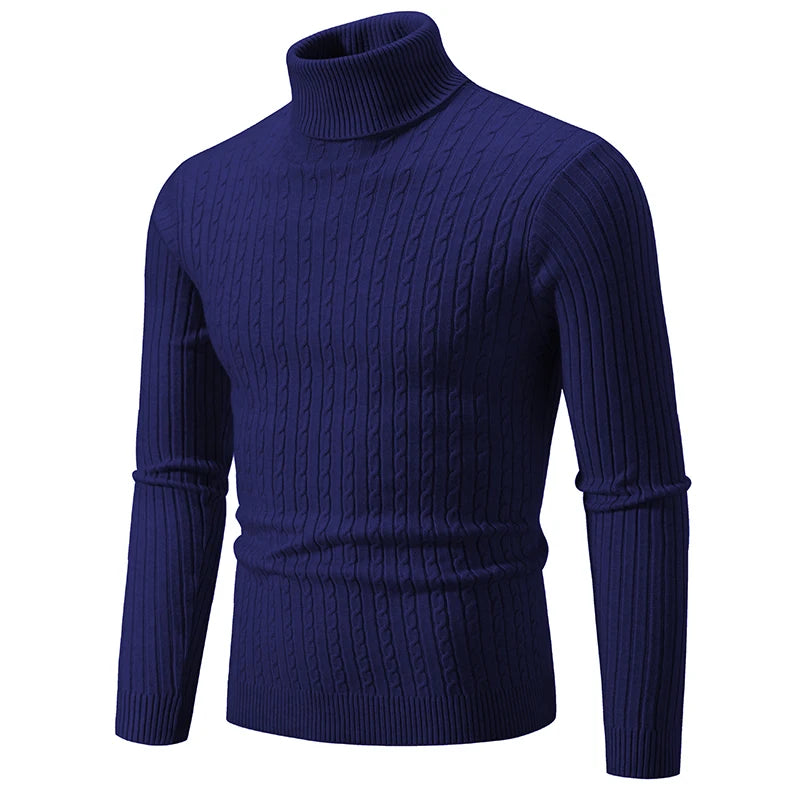 Elevate Warmth Men's Turtleneck Sweater Pullover ATHLEXES