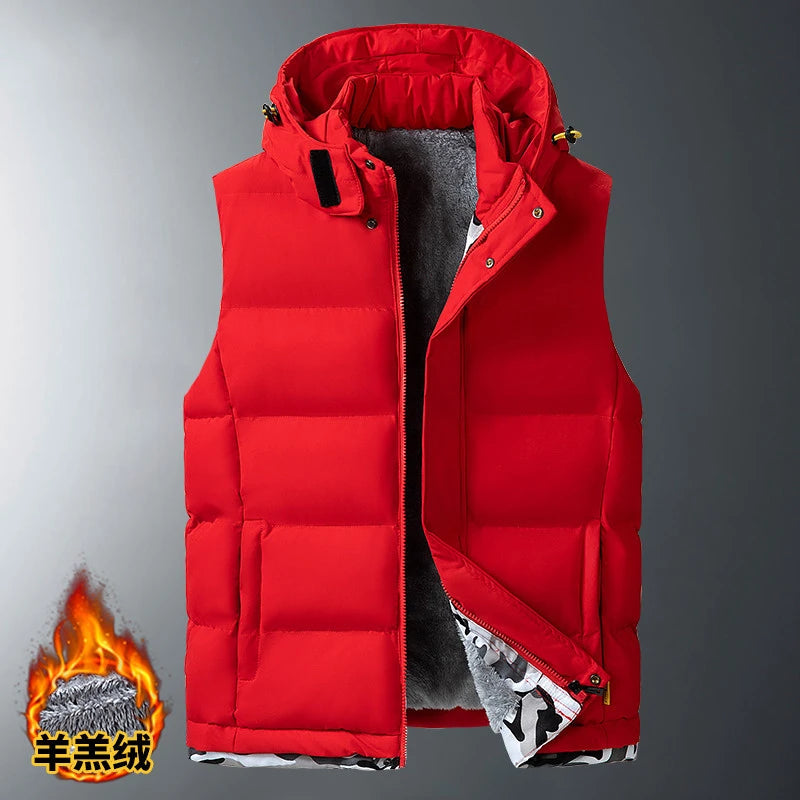 WarmthCraft Plus Size Fleece Liner Sleeveless Jacket for Men ATHLEXES