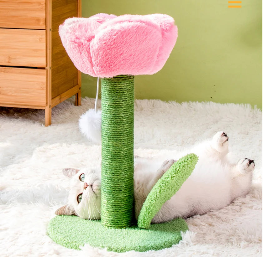 Tulip-Shaped Cat Scratcher Tree ATHLEXES