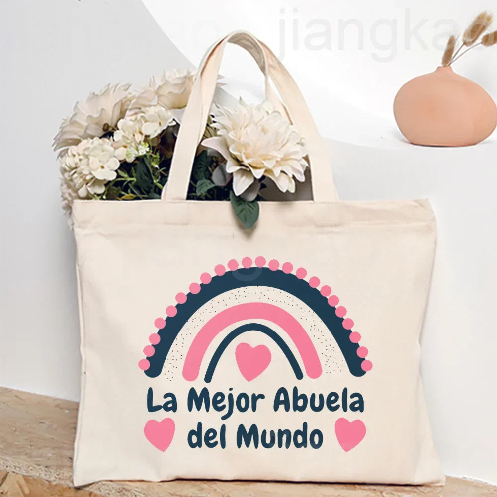 Bulldog Love Canvas Tote Bag ATHLEXES