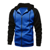 Stylish Zip-Up Color Block Hoodie for Men ATHLEXES