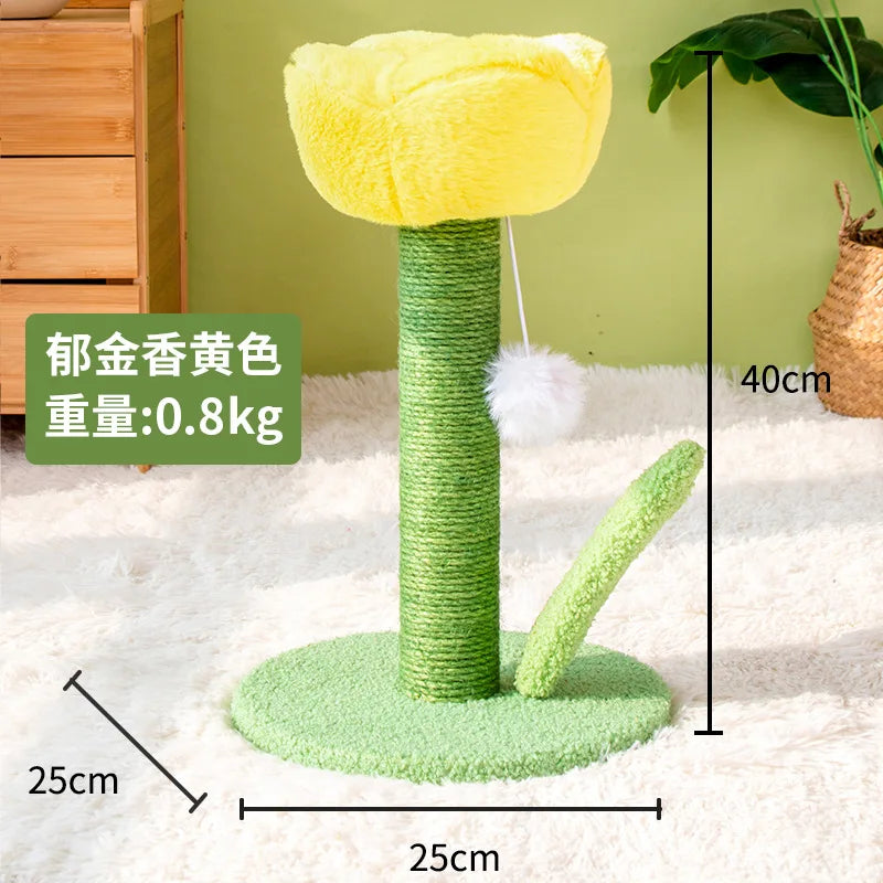 Tulip-Shaped Cat Scratcher Tree ATHLEXES