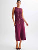 Elegant Knit Ribbed Maxi Dress with Pockets ATHLEXES