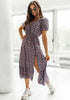 Elegant Floral V Neck Maxi Dress for Women ATHLEXES