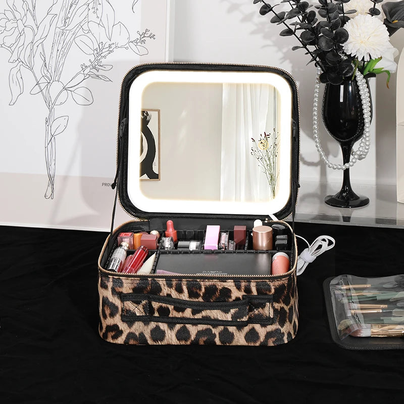 LuxeGlow LED Travel Makeup Organizer ATHLEXES