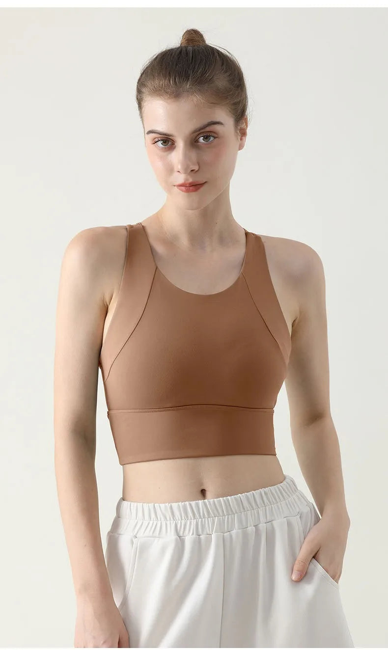 ElevateFit Women's Push Up Yoga Sports Bra ATHLEXES
