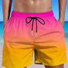 Men's Plus Size Gradient Beach Shorts for Summer Fun ATHLEXES