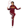 Chic Love Print High Neck Hoodie and Pants Set ATHLEXES