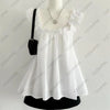 Retro Lace Trim Bow Crop Top for Women ATHLEXES