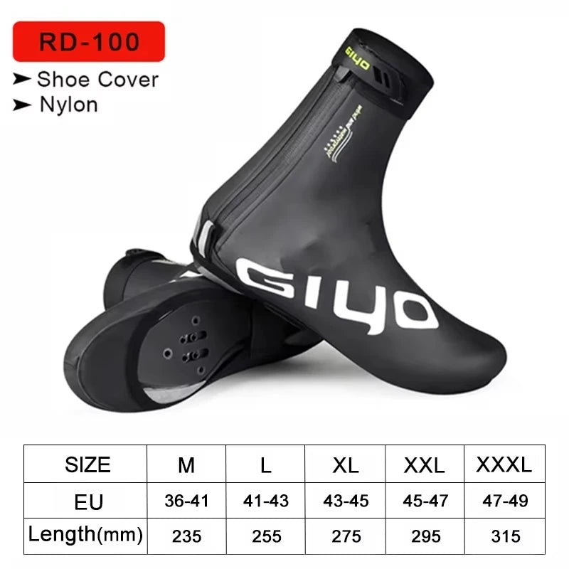 GIYO Waterproof Windproof Fleece Cycling Overshoes for Winter Ride ATHLEXES
