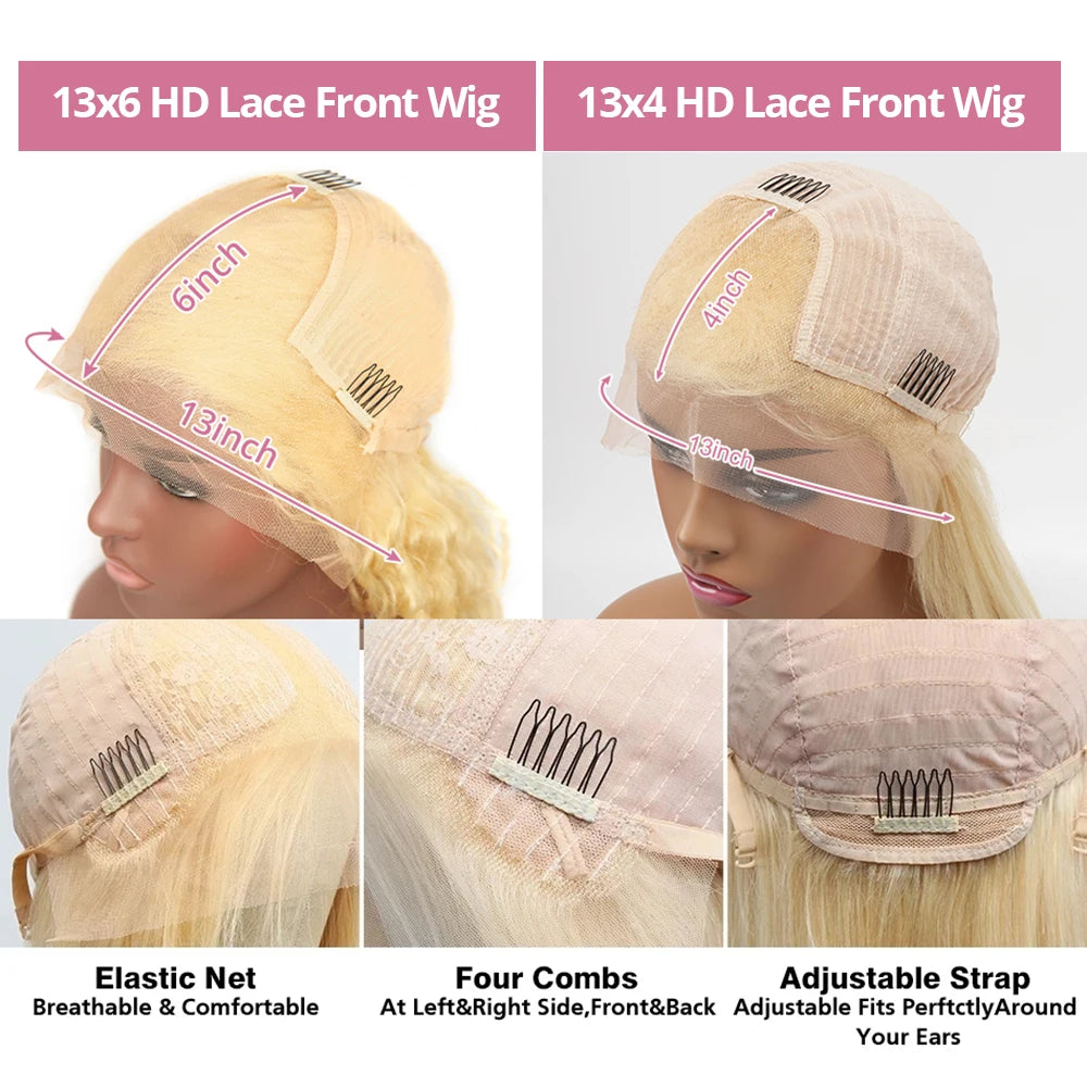 Honey Blonde Body Wave Lace Frontal Wig ATHLEXES