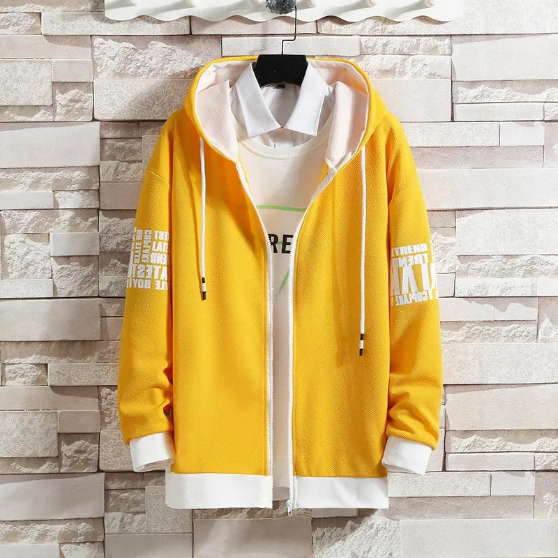 Chic Comfort Men's Hooded Cardigan Set ATHLEXES