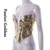 Goddess Glam Metallic Corset Top ATHLEXES