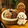 Realistic Teddy Dog Plush Toy for Kids ATHLEXES