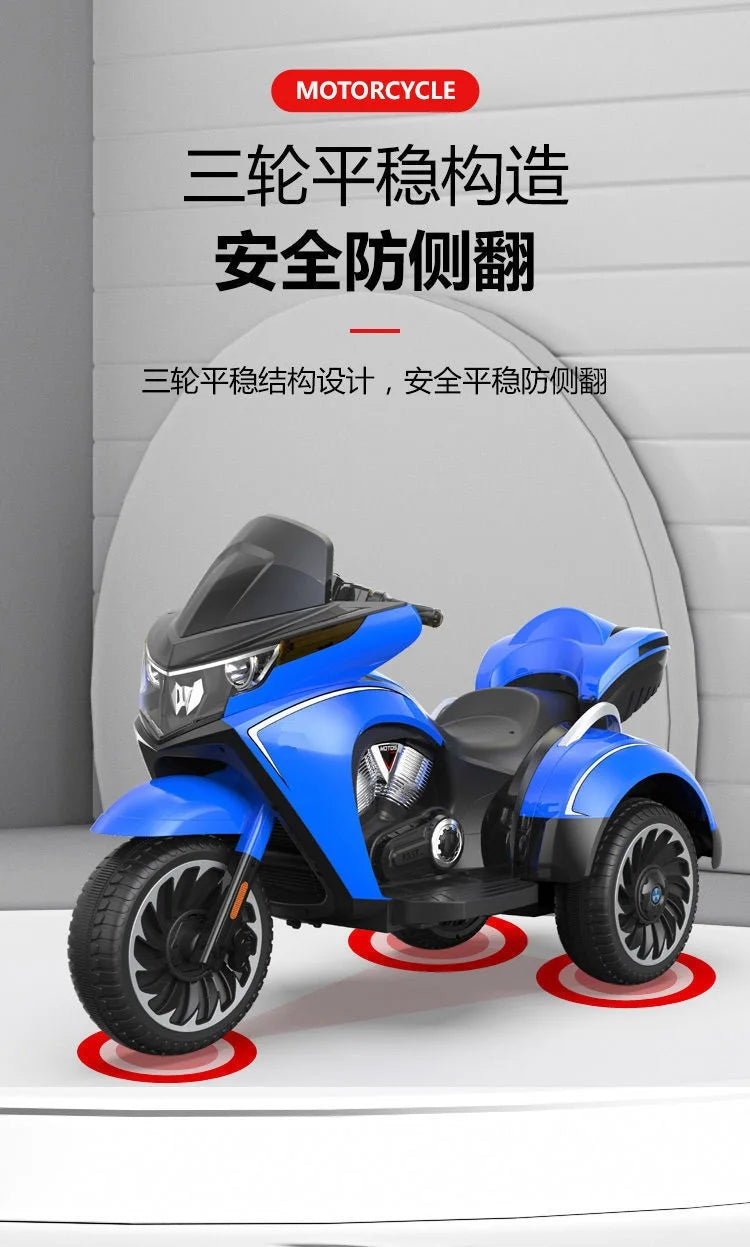 Kids Electric Trike with Key Start for 3-12 Years Old ATHLEXES