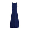Elegant Knit Ribbed Maxi Dress with Pockets ATHLEXES