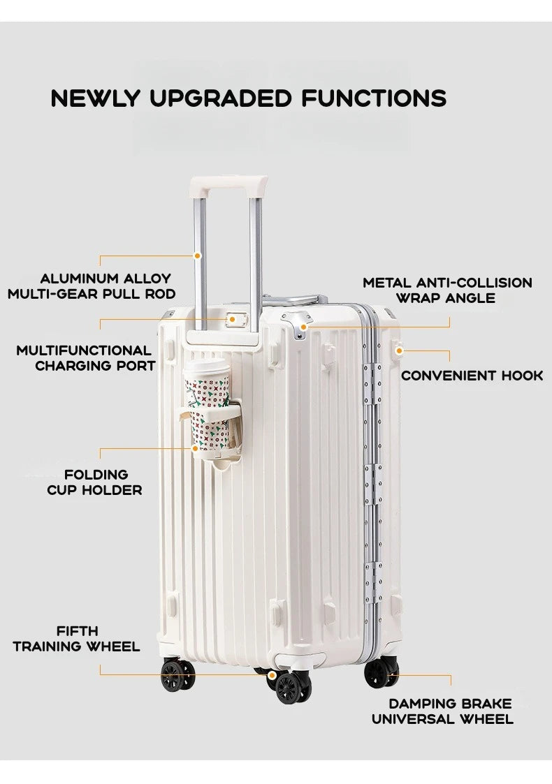 RSRDDY Durable USB Charging Luggage Set ATHLEXES