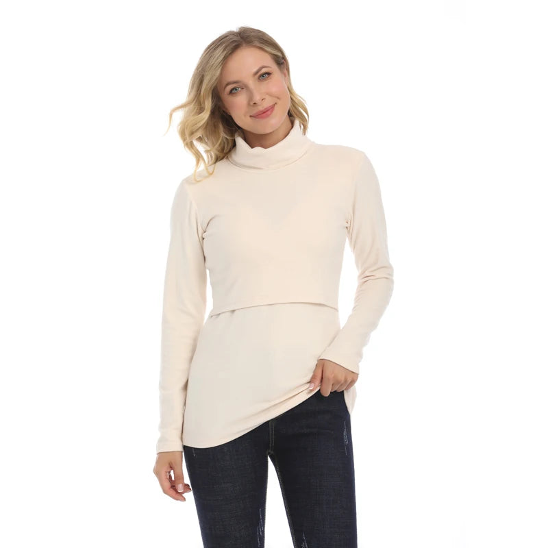 NurtureComfort Turtleneck Nursing Top ATHLEXES