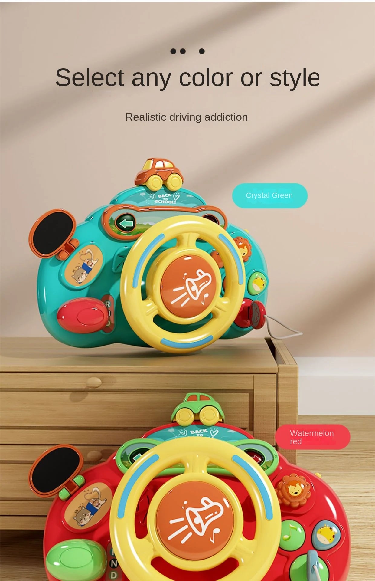 ToddlerDrive Electric Steering Wheel Toy ATHLEXES