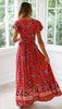 Boho Chic Floral V Neck Summer Dress ATHLEXES