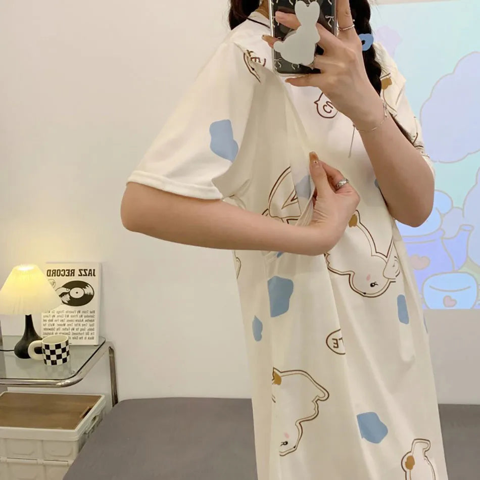 Chic Maternity Nightgown for Easy Breastfeeding ATHLEXES