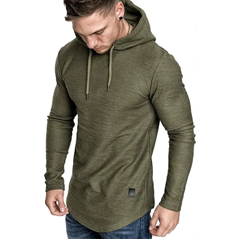 Lightweight Solid Color Hooded Sweatshirt ATHLEXES