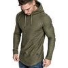 Lightweight Solid Color Hooded Sweatshirt ATHLEXES