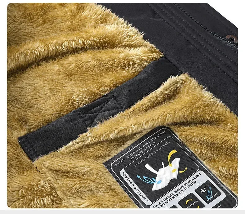 FleeceGuard Plus Size Winter Parka for Men ATHLEXES