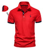 AIOPESON Men's Cotton Slim Fit Polo Shirts Summer Style ATHLEXES