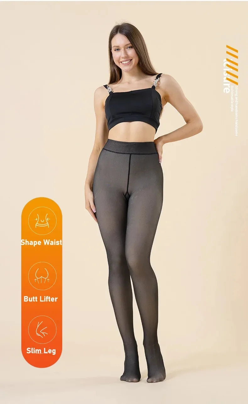 ChicWarm Sexy Translucent Winter Pantyhose for Elegance ATHLEXES