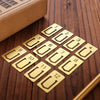 Vintage Brass Bookmark Set for Travelers & Planners ATHLEXES