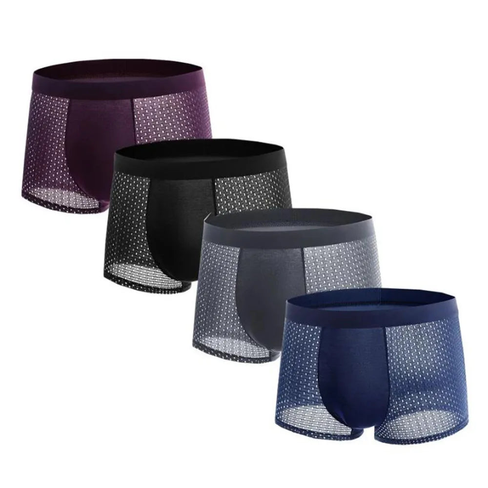 IceSilk Breathable Men's Boxer Shorts 4 Pack ATHLEXES