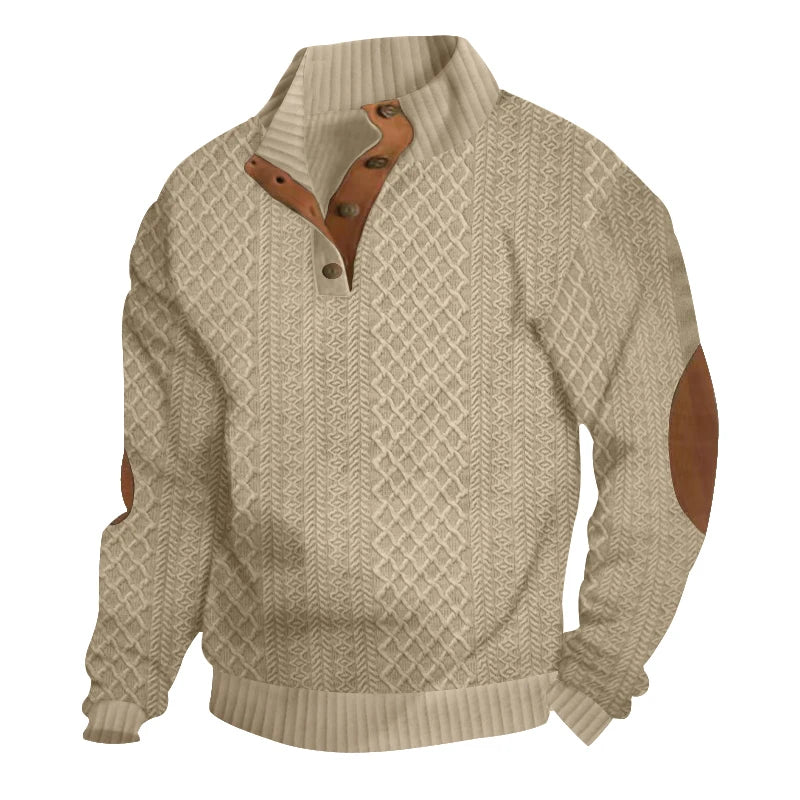 Euro Code Casual Jacquard Knitted Sweater ATHLEXES