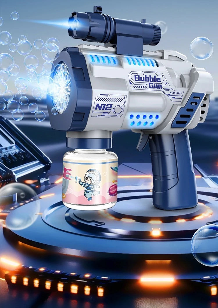 GlowBurst 12-Hole Electric Bubble Blaster ATHLEXES