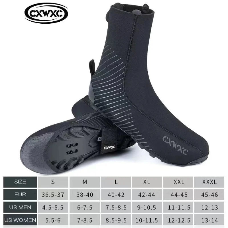 GIYO Windproof Waterproof Fleece Cycling Shoe Covers for All Seasons ATHLEXES